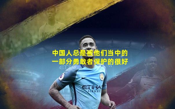 中国人总是被他们当中的一部分勇敢者保护的很好