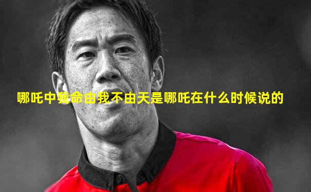 哪吒中我命由我不由天是哪吒在什么时候说的