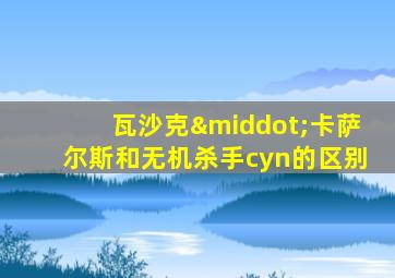 瓦沙克·卡萨尔斯和无机杀手cyn的区别