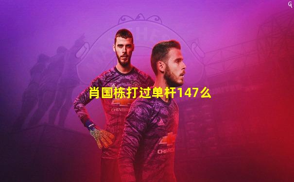 肖国栋打过单杆147么